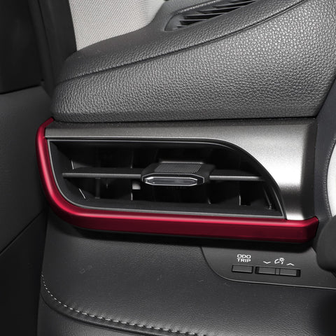 x xotic tech 2Pcs Center Console Dash Board Panel Dial Dashboard Cover Trims Compatible with Toyota Highlander 2020-up Interior Decoration Car Accessories