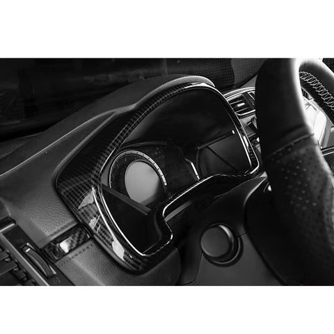 Carbon Fiber Black Dashboard Instrument Panel Cover For Honda CR-V 2017-2022