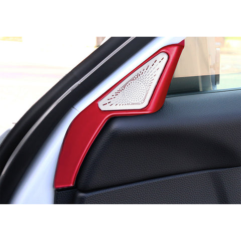 Red Interior Sporty Door Stereo Speaker Cover Trim For Honda Civic 11th Gen 2022+