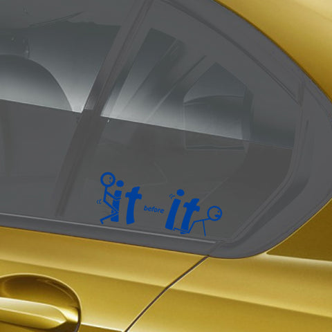 Xotic Tech Fu-ck It Before It Funny JDM Sticker Decal Vinyl Graphic for Cars Bumper Window Trucks Vans Walls Laptop " x 7"