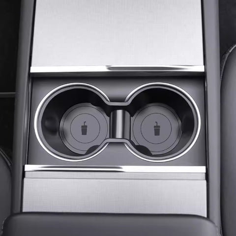 Center Console Dual Water Cup Holder Insert For Tesla Refresh Model 3 Model Y