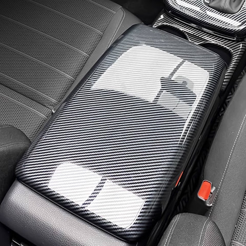 x xotic tech Center Console Armrest Box Panel Cover Protector, Carbon Fiber ABS, Compatible with Honda CR-V CRV 2023-up Interior Accessories