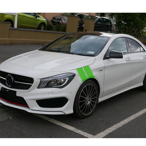 x xotic tech Fender Stripes Hash Marks KK Vinyl Decal Universal for Car Truck Sticker Racing Stripe 11"x23"