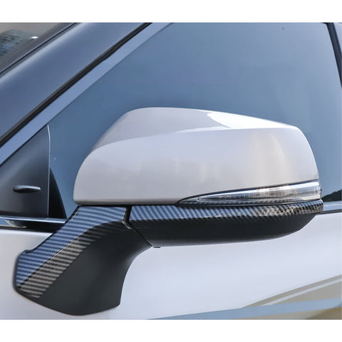 x xotic tech Carbon Fiber Style Rearview Mirror Side Strip Molding Cover Trim Compatible with Toyota Highlander 2020-up Car Decoration Exterior Accessories 4Pcs/Set