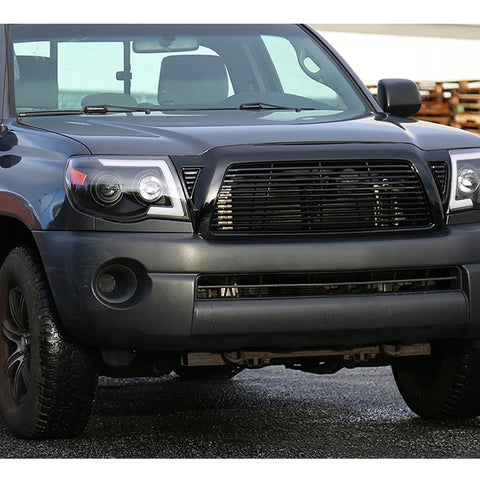 Front Bumper Grille Headlight Filler Trim Panels Fit For Toyota Tacoma 2005-2011