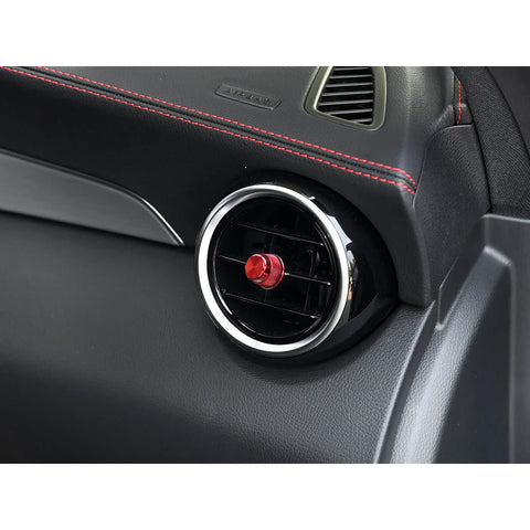 x xotic tech 5PCS Sports Aluminum Air Conditioner Vent/Opening Knob Decoration Covers Compatible with Mercedes W205 C-Class C180 C250 C300 C350 C400 C63 AMG 2015-2021, GLC Class 2016-2022