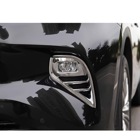 x xotic tech Front Fog Light Lamp Cover Trim Compatible with Toyota Highlander 2020-up (Not Fit for L/XSE Model) ABS Car Decoration Exterior Accessories, 2Pcs/Set