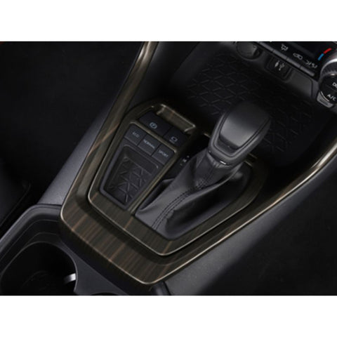 1X Wood Grain Interior Gear Shift Box Cover Trim For Toyota RAV4 2019-2024