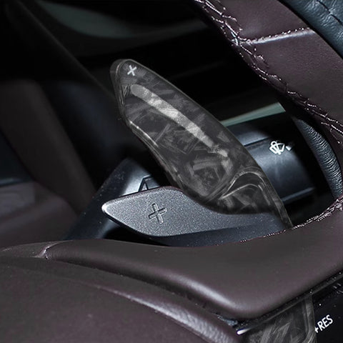 Black Forged Style Steering Wheel Paddle Shifter Extension For Lexus IS IS-F NX