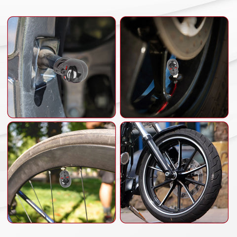 Skull Style Tire Stem Valve Caps Wheel Valve Covers Car Dustproof Tires Cap 8pcs