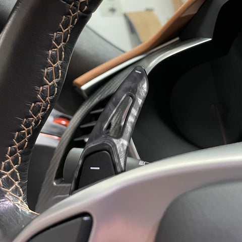 Forged Pattern Steering Wheel Paddle Shifter Extension For Chevy Camaro 2016+