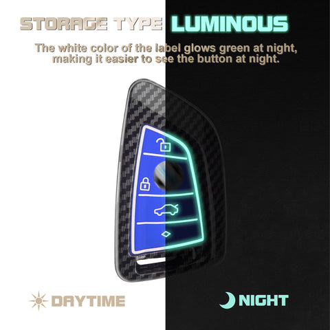 Fit BMW 2 3 5 6 7 Series Smart Key Fob Skin Case Fob w/Silicone Button Cover