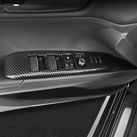 4pcs/Set Window Lift Switch Panel Molding Trim Fit Toyota Camry XV70 2018-2025