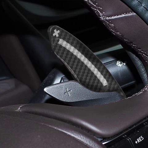 Carbon Fiber Style Steering Wheel Paddle Shifter Extension For Lexus IS IS-F NX