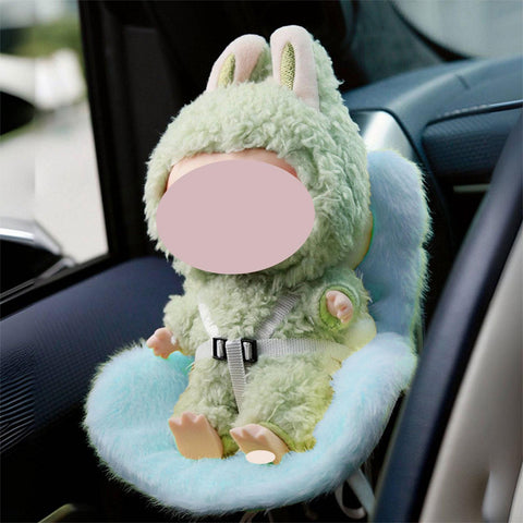 Cute Doll Mini Safety Seat Air Vent Clip Car Interior Decoration Accessories