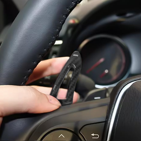 Carbon Fiber ABS Steering Wheel Paddle Shifter Extension For Toyota Camry 2018+