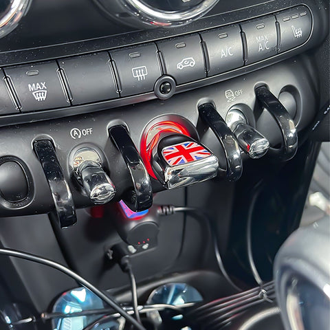 x xotic tech Car Engine Start Stop Pushbutton Cover Cap Ignition Starter Trim Decal Auto Interior Accessories Compatible with Mini Cooper F54 F55 F56 F57 F60 2014-up