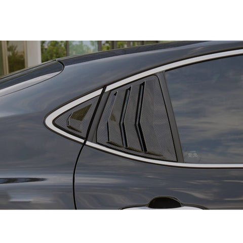 Side Window Louver Blinds Sun Shades Trim For Toyota Camry 2025-2026 Gloss Black