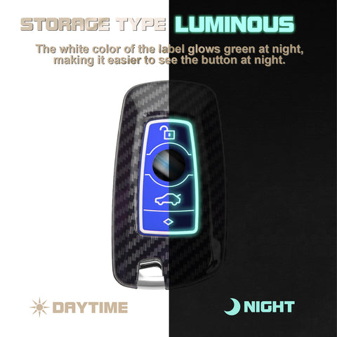 Silicone Button Cover Key Fob Holder Shell w/Key Ring For BMW 1 3 4 5 6 7 Series