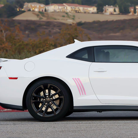 Xotic Tech 6pcs Car Body L&R Side Vent Insert Stripe Decal Vinyl Inlay Side Vent Gill Sticker Compatible with Chevrolet Camaro 2010-2015