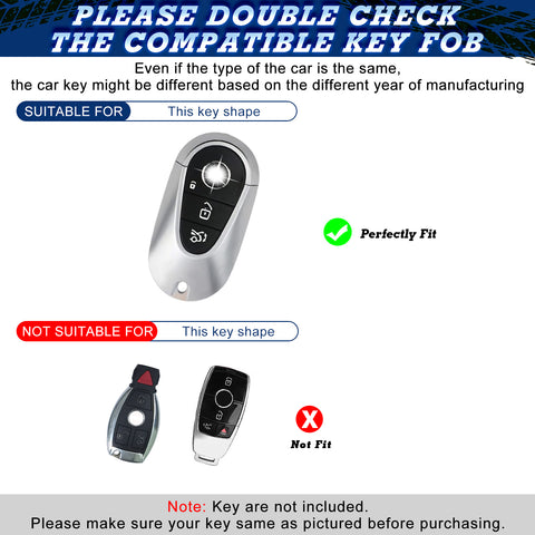 x xotic tech Mech Style Heavy Metal Key Fob Cover Compatible with Mercedes Benz C S E G Class GLC AMG EQS EQE SL S350 S400 S450 S500 C200 C260, Zinc Alloy Key Case Protector Shell Keychain