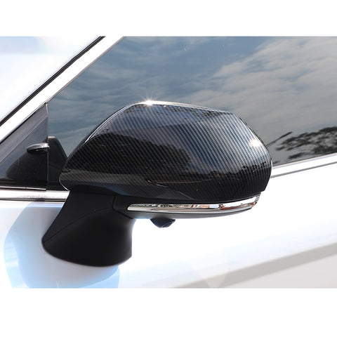 Carbon Fiber Look Door Side Rear View Mirror Cover Trim For Toyota Camry 2018-26