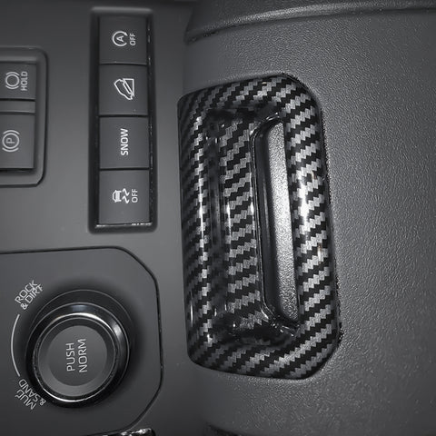 x xotic tech Carbon Fiber Style Central Armrest Storage Box Switch Cover Trim Compatible with Toyota Highlander 2020-up Interior Decoration Car Accessories