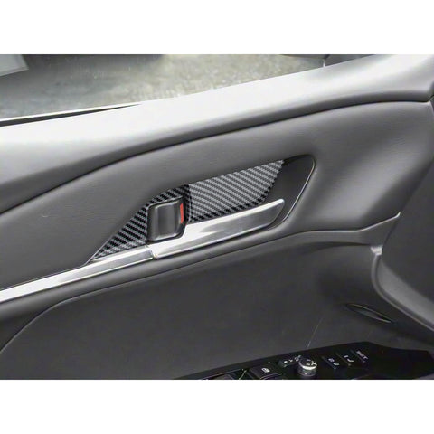 Carbon Fiber Pattern Interior Door Handle Bowl Cover For Toyota Camry 2025 2026