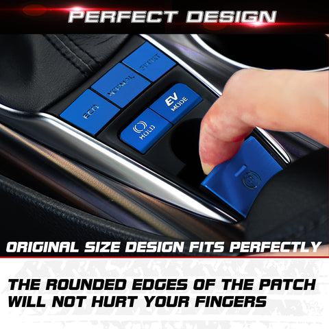 Red Aluminum Alloy Gear Shift Switch Cover Trim For Toyota Camry Hybrid 2018-22