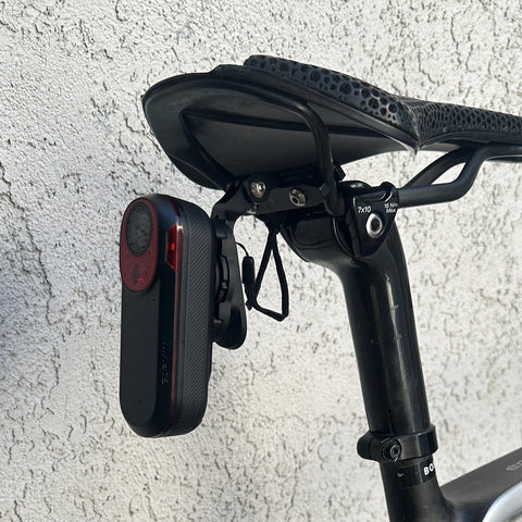 Bike Saddle Clamp Compatible with Garmin Varia RCT715 Tail Light Mount Combo, Universal Fit