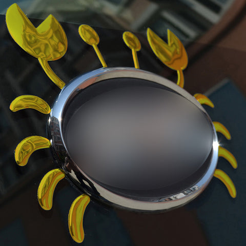 1pc x 3D Silver Chrome Devil Demon Sticker Decal Auto Car Emblem Decal Decoration