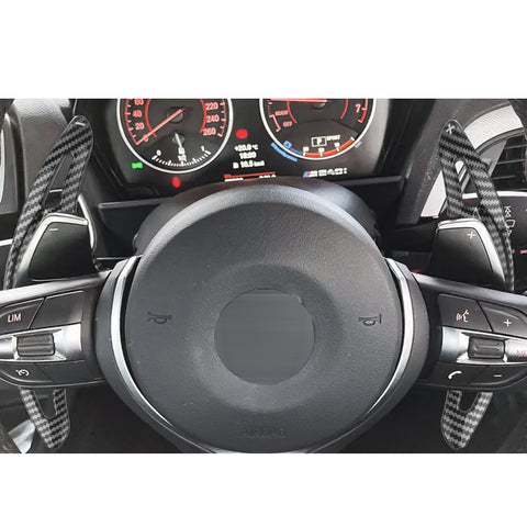 Carbon Fiber Black Steering Wheel Paddle Shifter Extension Kit For BMW X1 X4 X5