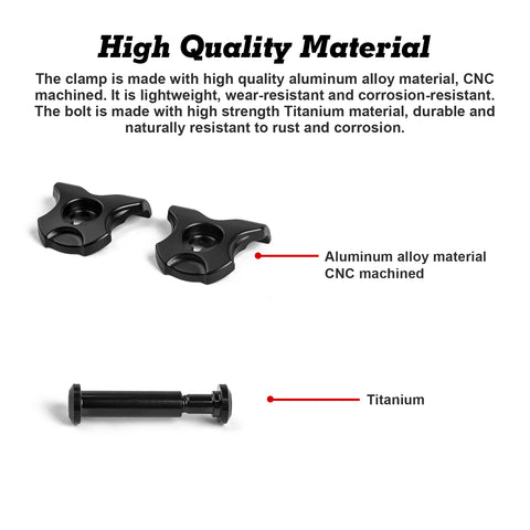 Bike Seatpost Ear Clamp 7x10 Ti Bolt CARBON RAIL Compatible with TREK Domane Emonda SLR 9 SLR 7 SLR 6 SL 7 SL 6