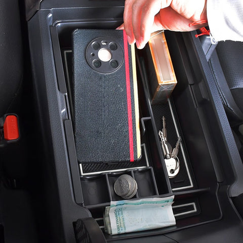 Interior ABS Center Console Armrest Storage Organizer Box For Honda CRV 2023