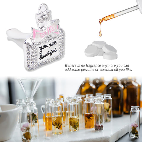 Bling Car Air Fresheners Rhinestone Diffuser Vent Clips Decor Universal Fit