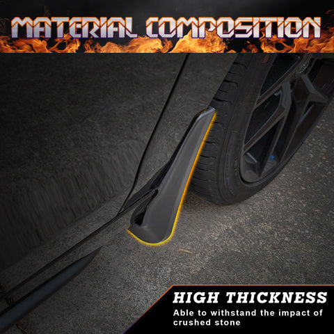 x xotic tech 4PCS Car Front & Rear Mud Flap Splash Guards Fender Flare Mudguard Dirt Slush Trap Protector w/Hardware Accessories Compatible with Honda Civic 2022 2023 2024 2025