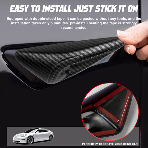 Turn Signal Side Camera Full Protection Cover HW4.0 Compatible with Tesla Model 3 2024/ Model Y 2023.7-2024, 2Pcs Side Marker Indicator Cap Decoration Accessories