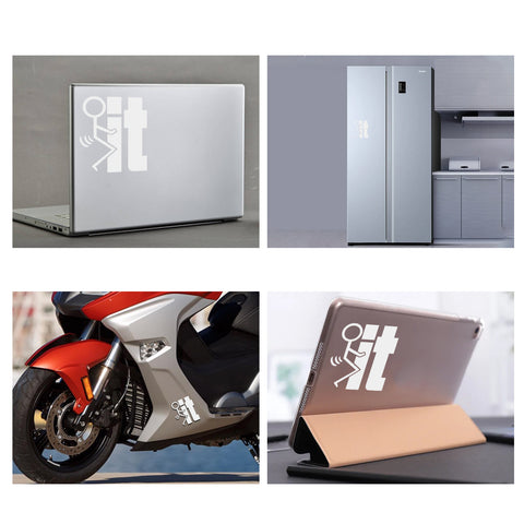 Xotic Tech F*ck-It Funny JDM Sticker Decal Vinyl Graphic for Cars Bumper Window Trucks Vans Walls Laptop 4" x 5"