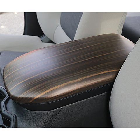 For Toyota RAV4 2019-2024 Wood Grain Interior Armrest Box Overlay Cover 1X