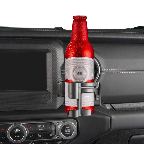 x xotic tech Multi-Function Drink Cup Phone Holder, 2 in 1 Bolt-on Cellphone Mount Stand Support Bracket Compatible with Jeep Wrangler JL JLU 4XE & Gladiator JT 2018-2023