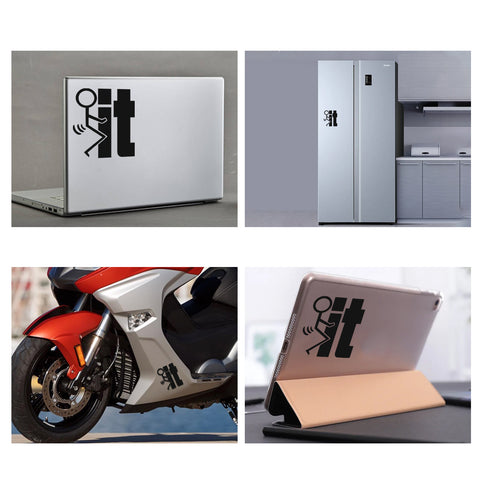 Xotic Tech F*ck-It Funny JDM Sticker Decal Vinyl Graphic for Cars Bumper Window Trucks Vans Walls Laptop 4" x 5"