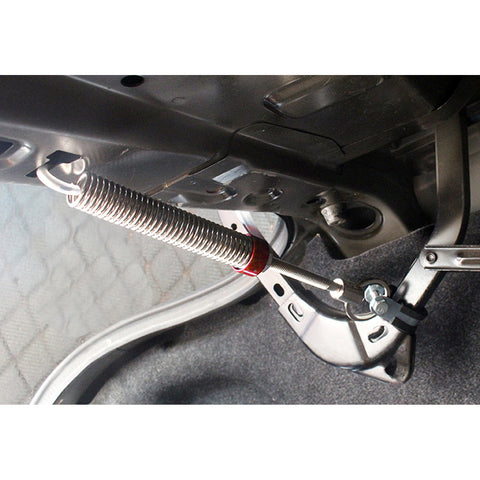 Flexible Adjustable Automatic Open Car Trunk Tail Boot Lid Lifting Spring Device Vehicle Auto Part Metal Silver Red 6''-9'' Fit Cars Without Hydraulic Rod Lifting Device