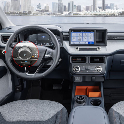 Air Conditioner Headlight Switch Knob, Headlight Volume Radio Control Knob Ring Cover, Compatible with Ford Maverick 2022 2023 (Aluminum Alloy, Silver) -5PCS