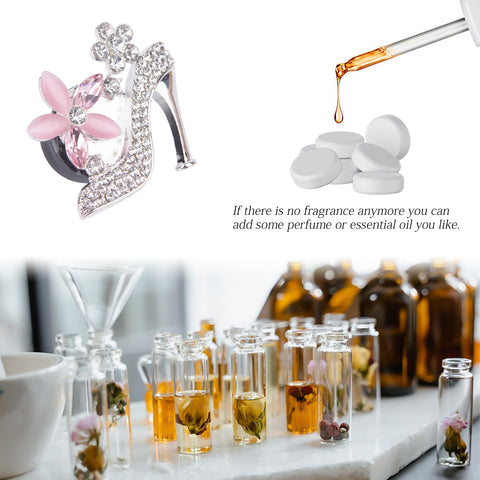 Bling Car Air Fresheners Rhinestone Diffuser Vent Clips Decor Universal Fit