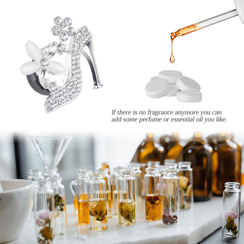 Bling Car Air Fresheners Rhinestone Diffuser Vent Clips Decor Universal Fit