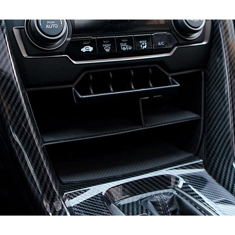 Console Storage Tray w/ USB Cable Drinking Cup Holder For Honda Civic 16-21
