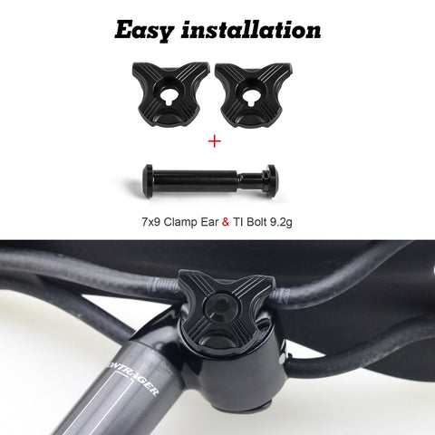 Bike Seatpost Ear Clamp 7x9 Ti Bolt CARBON RAIL Compatible with TREK Domane Emonda SLR 9 SLR 7 SLR 6 SL 7 SL 6