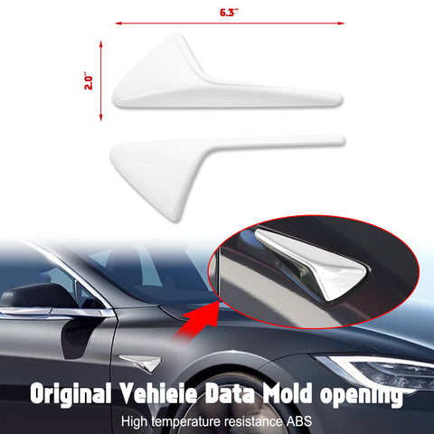 for Tesla Model 3 X S Autopilot Side Marker Turn Signal Cover Trim ABS, Turn Signal Indicator Side Marker Camera Cap Cover