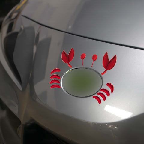 1pc x 3D Silver Chrome Devil Demon Sticker Decal Auto Car Emblem Decal Decoration