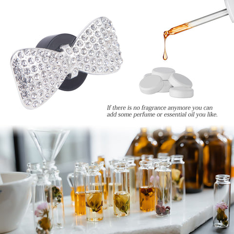 Bling Car Air Fresheners Rhinestone Diffuser Vent Clips Decor Universal Fit